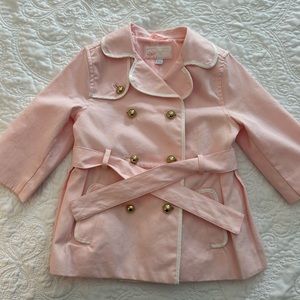 Janie and Jack pink trench coat